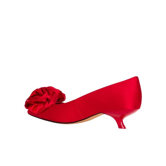 Katy Perry Womens The Micro Heel Flower Pumps KP3280 Bright Red 7.5M - Picture 10 of 12